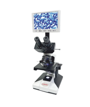 Digital Binocular Laboratory Microscope with LCD Display